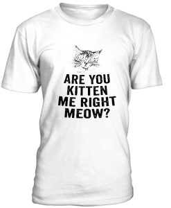 Are You Kitten Me Right Meow Tshirt