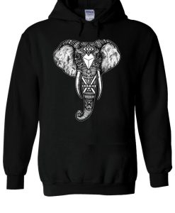 Elephant Astec Abstract Design Cool Hoodie