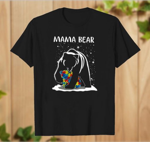 Autism Awareness Mama Bear T Shirt