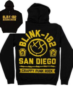 Blink 182 Crappy Punk Rock San Diego Hoodie Two side