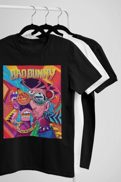 Bad Bunny Cartoon Illustration T-Shirt