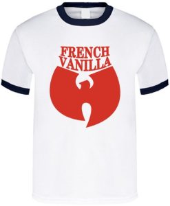 Wutang French Vanilla Hip Hop Music Ice Cream Navy Ringer T Shirt